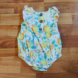 Cute Baby Girl Summer Lemons 0-3m Bodysuit